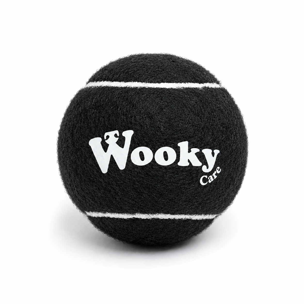 Lot de 3 balles pour chien Wooky Care | Bleu, marron et noir