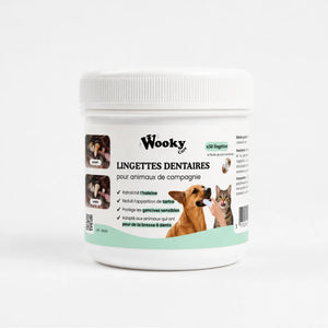 Lingettes dentaires pour chien & chat