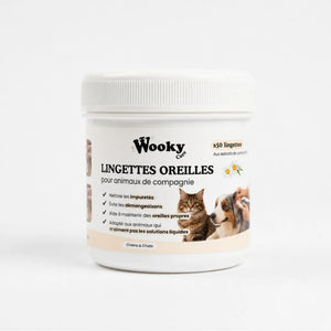 Lingettes oreilles pour chien & chat