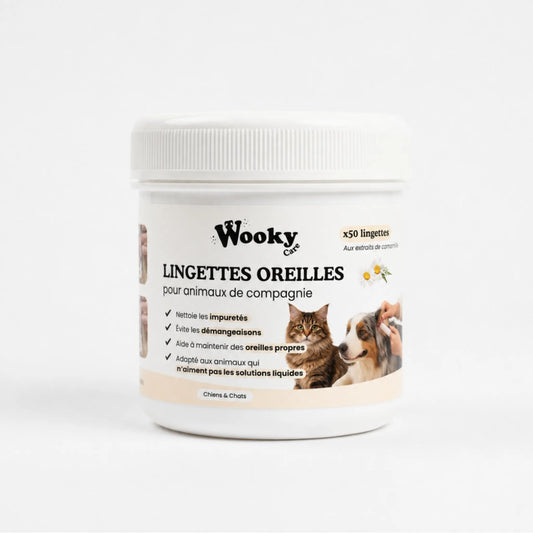 Lingettes oreilles pour chien & chat