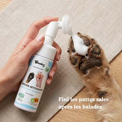 Mousse nettoyante pattes pour chien & chat